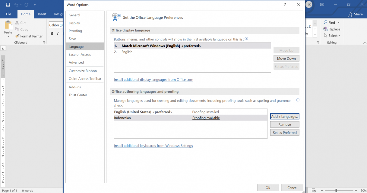 cara cek typo di word